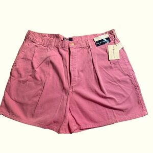 Vintage Polo Ralph Lauren Mens Pleated Shorts Pink 40 NWT